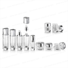 100ml 40ml 120ml Glass Packaging Fancy Luxury Diamond Design Lotion Pump Bottle Cosmetics